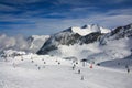 Ski resort winter view