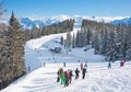 Ski resort Zell am See Royalty Free Stock Photo