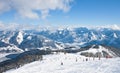 Ski resort Zell am See. Austria