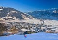 Ski resort Zell am See, Austria