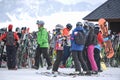 Ski Resot of Grandvalira in winter in the Pyrenees in Andorra