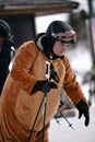 Ski Resot of Grandvalira in winter in the Pyrenees in Andorra