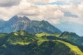 Ski runs and hiking paths in the Austrian Alps around Flachau in summer, Radstadter Tauern, Austria