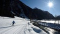 Ski Skating in Kaunertal, Otztaler Alpen, Tirol, Austria