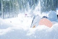 Ski slop background Royalty Free Stock Photo