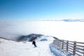 Ski slope in the alps