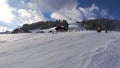 Ski slope in Dorfgastein in the Alps. Royalty Free Stock Photo