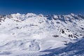 Ski slope in austrian alps