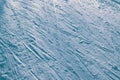 Ski Track. Snow background. Ski tracks in the snow. Royalty Free Stock Photo