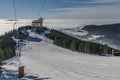 Ski slope in Dolni Morava village Royalty Free Stock Photo