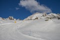 Ski slope in Gressoney Royalty Free Stock Photo