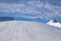 Ski slope in the italian alps of Livigno Royalty Free Stock Photo