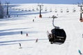 Ski slope lift alps Royalty Free Stock Photo