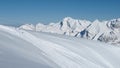 Ski slope and Mt Saentis