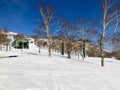 The ski slope of Niseko Mt. Resort Grand Hirafu at Niseko, Hokkaido Royalty Free Stock Photo