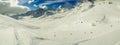 Ski Slope Panorama Royalty Free Stock Photo