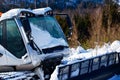Ski slope preparation machine Royalty Free Stock Photo
