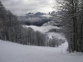 Ski slope in Rosa Khutor, Russia