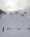 Ski slope in Rosa Khutor, Russia