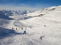 Ski slope at Val Thorens Royalty Free Stock Photo