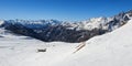 Ski slope in Valtournenche Royalty Free Stock Photo