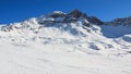 Ski slope in Valtournenche Royalty Free Stock Photo