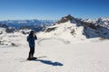 Ski slope in Valtournenche Royalty Free Stock Photo