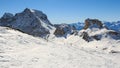 Ski slope in Valtournenche Royalty Free Stock Photo