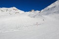 Ski slope in Valtournenche Royalty Free Stock Photo