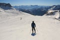 Ski slope in Valtournenche Royalty Free Stock Photo