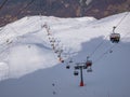 Ski slopes of Bormio in winter season Royalty Free Stock Photo