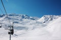 Ski slopes in French Alps