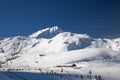 Ski slopes in Les Arcs, France Royalty Free Stock Photo