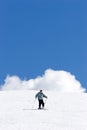 Ski slopes of Pradollano ski resort in Spain Royalty Free Stock Photo