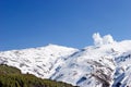 Ski slopes of Pradollano ski resort in Spain Royalty Free Stock Photo