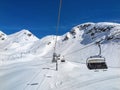 Ski slopes of San Domenico di Varzo Resort Royalty Free Stock Photo
