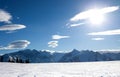 Ski slopes on Schmitten Royalty Free Stock Photo