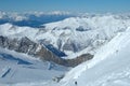 Ski slopes and ski lift on Hintertux glacier