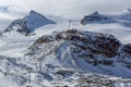 Ski slopes of Zermatt Resort, Alps, Switzerland Royalty Free Stock Photo