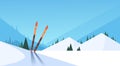 Ski In Snow Winter Sport Mountain Background