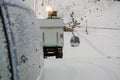 Ski station prepared for the snow season