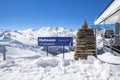 Ski station on top of the mountain