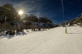 Ski Tour Around Sela Mountain Royalty Free Stock Photo