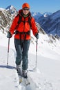 Ski touring Royalty Free Stock Photo