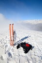 Ski touring equipment Royalty Free Stock Photo