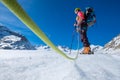 Ski touring glacier travel