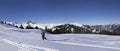 Ski Touring in Pass Thurn, Kitzbuheler Alpen, Tirol, Austria Royalty Free Stock Photo