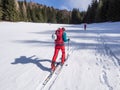 Ski touring winter activity