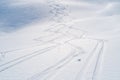 Ski tracks