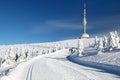 Ski trail jesenik mountains mount praded